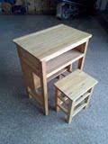 中小学生学校实木课桌 单人 木制课桌椅