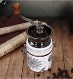 咖啡磨豆机 手动陶瓷玉白咖啡豆研磨机家用 手摇咖啡机粉碎机