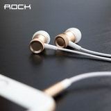 ROCK/洛克 RAU0511 入耳式线控耳塞耳机安卓苹果通用带麦耳机通话