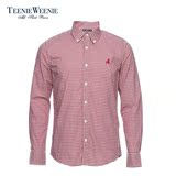 Teenie Weenie小熊专柜正品秋季时尚男装经典格子衬衫TNYC53856G