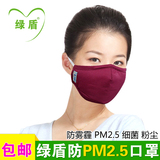 绿盾 舒适保暖成人男女纯色孕妇韩国时尚防尘抗菌防霾防PM2.5口罩