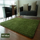 出口日本加厚粗纱弹力丝可水洗地毯纯色现代客厅卧室防滑地毯