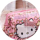 日本韩国hellokitty可爱卡通凯蒂猫桃心女 带镜韩版收纳包化妆包H