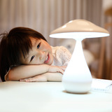 创意蘑菇小夜灯工作学习护眼灯床头灯负离子空气净化台灯多功能灯