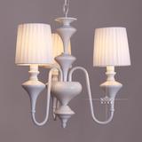 美式吊灯简约铁艺白色布艺灯具地中海法式欧式北欧卧室灯餐厅灯饰