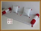 定做高端中式红木沙发罗汉床垫榻榻米飘窗靠背枕扶手枕古典家具垫