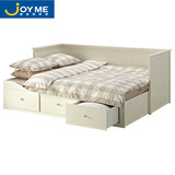 耐力宜家功能实木沙发床1.8米推拉坐卧两用床双人储物沙发床