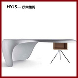 白色艺术烤漆写字台大班台老板桌个性书桌艺术办公桌定做特价T616