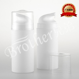 高档100ml瓷白卡扣式真空瓶乳液瓶 分装瓶高档化妆品包装瓶