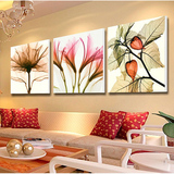 特价无框画 客厅现代简约 装饰画 三联画 卧室挂画餐厅壁画透明花
