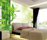 竹子大型壁画3d立体墙画电视沙发背景装饰画酒店宾馆背景墙布无缝