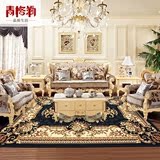 优质品牌欧式客厅卧室茶几地毯手工立体剪花 加密加厚图案地毯青