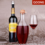 QOONG创意小鸟快速醒酒器无铅透明玻璃红酒分酒器醒酒器酒具
