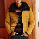 太平家男装2015冬装新款韩版修身连帽加厚棉衣棉服保暖外套潮W193