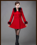 艾格迪尼AG07冬高档羊毛呢子中青年妈妈外套大码正品修身韩版女装