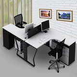 温州办公家具职员卡座办公桌4人位屏风隔断工作位员工桌椅电脑桌