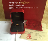 Cartier戒指情侣卡地亚 经典款LOVE窄版18k黄金 香港代购对戒指环