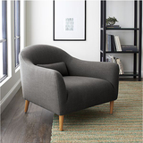 北欧单人布艺小沙发卧室现代简约创意懒人家具咖啡厅休闲沙发椅子