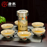 唐丰粗陶玻璃红茶冲泡器整套陶瓷功夫茶具套装过滤茶壶TF-3655