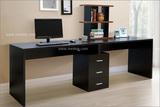 包邮双人电脑桌组合书桌简洁书桌书柜书架台式办公桌