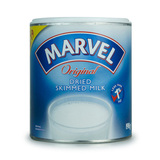 米图图 英国直邮原装进口MARVEL高钙脱脂成人孕妇学生奶粉198g