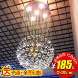 现代简约LED吊线灯楼梯灯餐厅灯吊灯圆球灯卧室客厅灯水晶灯18098