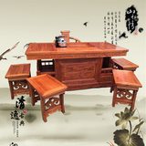 明清古典茶艺桌战国将军台功夫茶桌茶道桌中式特价实木桌椅组合