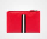 prada普拉达男包正品代购2016新款黑色和红色经典两色男士手拿包