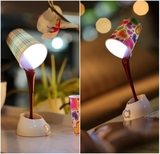 创意USB两用咖啡灯LED台灯床头小夜灯 时尚礼品 送男女朋友礼物