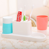 创意居家生活用品情侣牙刷杯套装浴室牙具牙刷杯收纳架牙具收纳盒