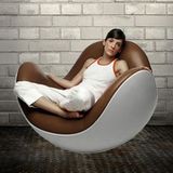 创意经典时尚休闲不倒翁鸡蛋椅塑料玻璃钢成人玩具简约现代扶手椅