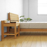 日式实木床 白橡木 现代简约 北欧宜家原木家具组合 定制