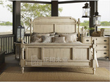 欧式实木床地中海风格新古典美式双人床1.8米个性创意床铺特价