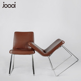 joooi北欧不锈钢餐椅洽谈桌椅白色休闲椅办公椅铁艺椅子电脑桌椅