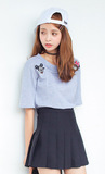 夏季新款韩国可爱卡通米奇女式大码宽松百搭短袖T恤衫个性潮