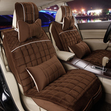 2014款丰田卡罗拉花冠EX新威驰通用座垫套毛绒座椅套四季汽车坐套