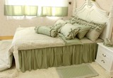 韩版全棉田园绿色四件套纯棉小清新床单被套公主风床品春夏三件套