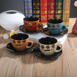 新款创意 欧式咖啡杯陶瓷杯星巴克杯咖啡杯情侣杯复古下午茶杯碟
