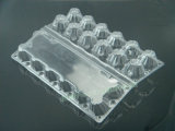 100个——12枚土鸡蛋托盘PVC吸塑透明塑料蛋托鸡蛋包装盒蛋盒超市