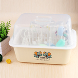 奶瓶干燥架子支撑杆晾干架母婴幼儿餐具用品收纳箱沥水防尘带盖盒