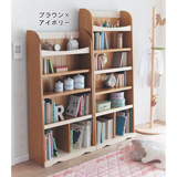 日式实木书柜书架自由组合实木简易现代学生书柜儿童书架整装环保