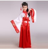 女童汉服古代汉唐朝女古装仙女儿童乐器古筝舞蹈唐装女表演出服装