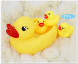 洗澡戏水鸭子小黄皮鸭0-1 2 3岁婴儿幼儿童宝宝早教益智玩具