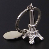 法国巴黎铁塔模型钥匙扣 仿真迷你埃菲尔铁塔钥匙链钥匙圈 可刻字