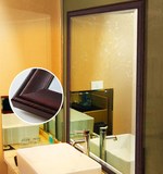 实木框浴室镜中式欧式美式复古卫浴镜子壁挂墙镜洗手卫生间化妆镜