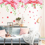 超大背景墙壁装饰墙贴纸客厅卧室浪漫温馨墙上墙面创意贴画樱花树