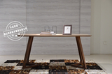 北欧全实木餐桌椅组合6人现代简约长方形水曲柳木餐桌小户型餐台