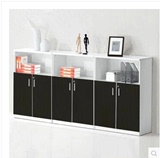 办公家具木质板式文件柜矮柜落地低柜子家用书柜资料柜两门