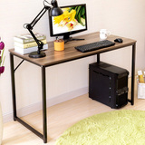 简约亮光烤漆 书桌书架组合 黑白电脑桌台式家用写字台办公桌