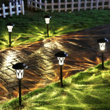 不锈钢太阳能户外庭院灯草坪灯家用LED路灯装饰灯园林景观地插灯